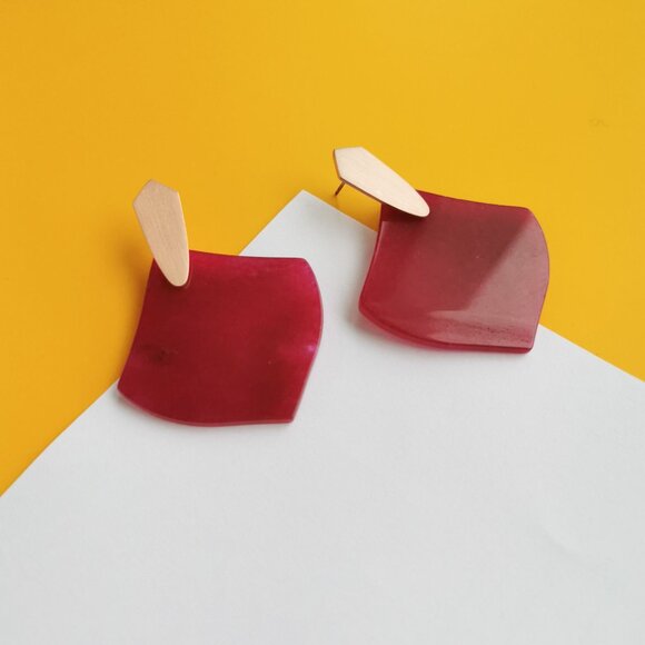 Astoria Rose Gold Purple Agate Earrings by Kendra Scott - Picture 3 of 3